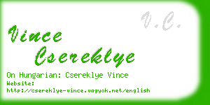 vince csereklye business card